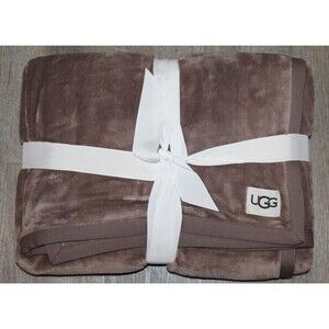 New 100% Authentic‎ UGG Home Collection Soft Duffield Throw II Blanket Brown